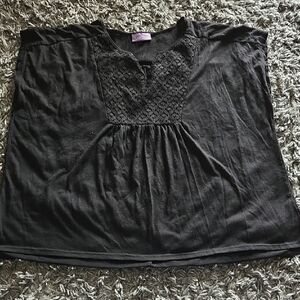 Chic Black Lace Women's Blouse